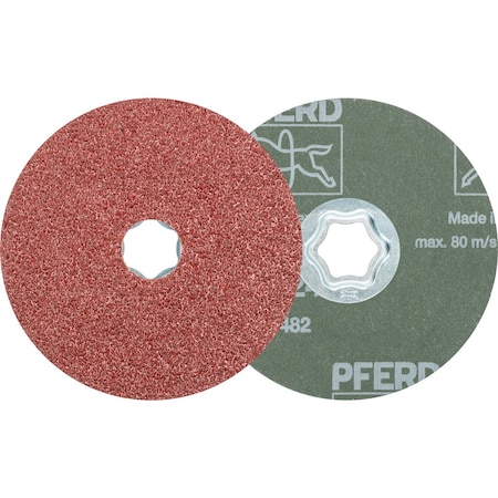 Pferd Combiclick Fiber Disc, 4-1/2", Al/Oxd, 24 40091